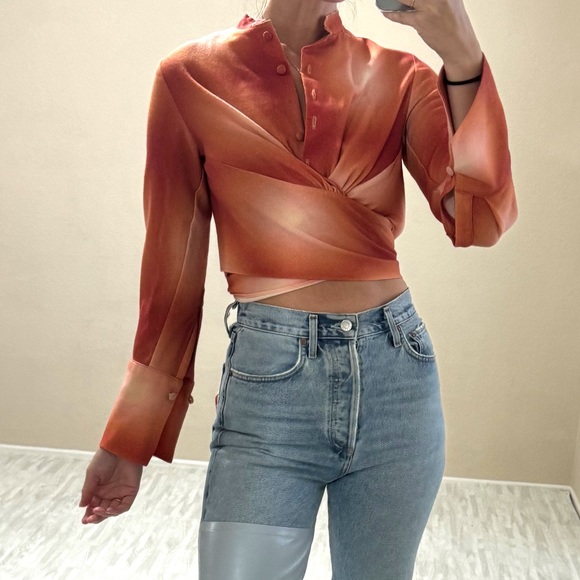 Cult Gaia Button Up Tie Top - Picture 5 of 14